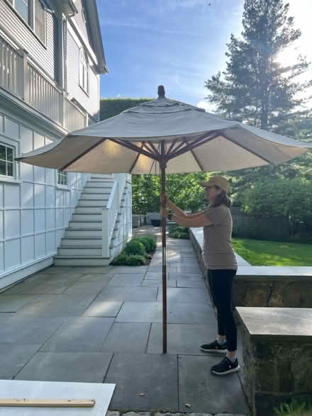 Photo of free Umbrella for outdoor dining table (West Newton) #1