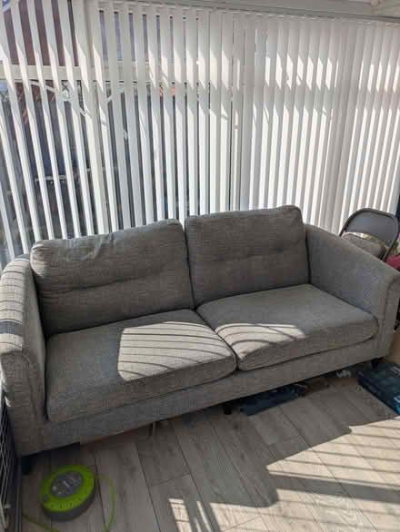 Photo of free 2 & 3 seater sofa with footstool (Croxteth L12) #1