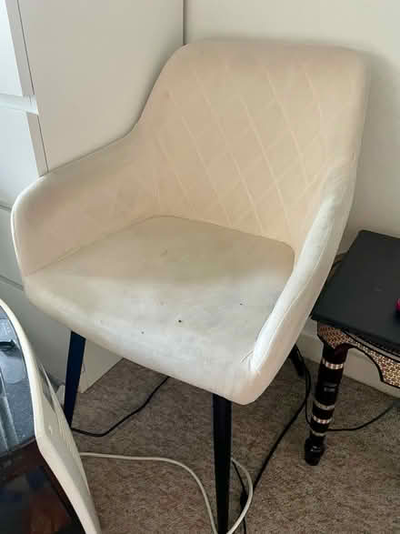 Photo of free Cream chair with black legs (SW14) #1