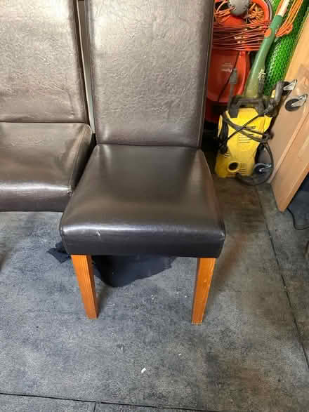 Photo of free 5 dining chairs (Morden SM4) #2