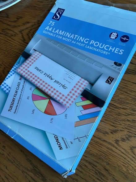 Photo of free Electric A4 laminator and pouches (The Dales IP1) #2