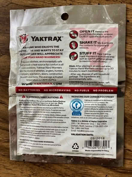 Photo of free Hand warmers 2-pack (Crestwood, NW DC) #2
