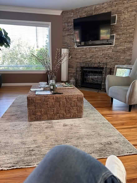 Photo of free Wicker coffee table (Roosevelt) #1