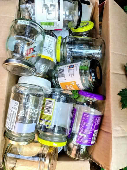 Photo of free Clean glass jars with lids assorted sizes (East Hunsbury NN4) #1