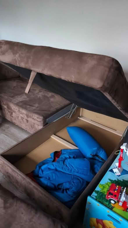 Photo of free L-shape sofa bed (Byfleet KT14) #2