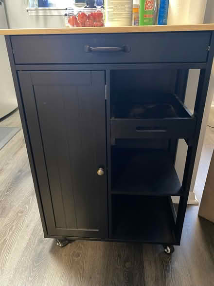 Photo of free Kitchen Island Cart Wood Top Rolls (Near Parkville High School) #1