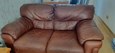 Photo of free Three seater two seater settees and footstool (Grenoside S35) #2