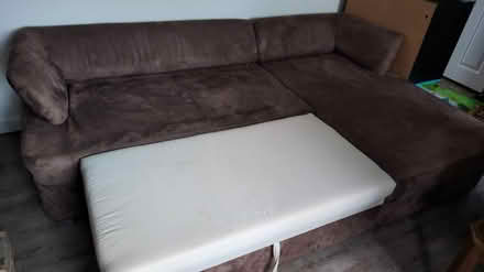 Photo of free L-shape sofa bed (Byfleet KT14) #3