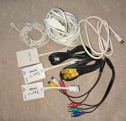 Photo of free ADSL Modem/filters & various cables (Harefield SO19) #1