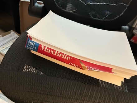 Photo of free 81/2 x 14 legal paper (Middletown, NJ) #1