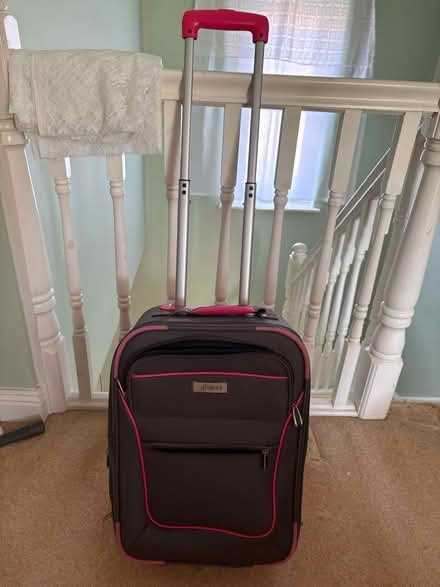 Photo of free Pink and grey travel suitcase (Walton Summit PR5) #1