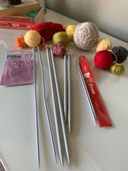 Photo of free Knitting needles and wool (Belfast BT8) #1