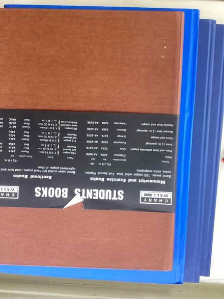 Photo of free 3 a4 ish hard backed note books (Hale WA15) #1