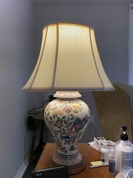 Photo of free Painted Pottery Table Lamp (Near Parkville High School) #1