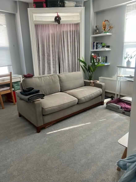 Photo of free Four seater light grey sofa (Twickenham TW1) #1