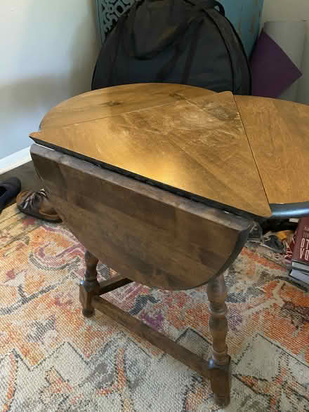 Photo of free Vintage Clover Drop Leaf Table (Near Parkville High School) #3