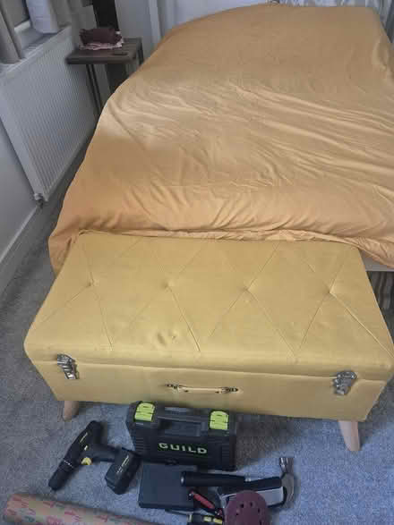 Photo of free Yellow ottoman (Apperley Bridge) #2