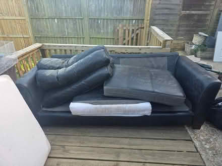 Photo of free Black Sofa - Read Details First (Rolvenden TN17) #1