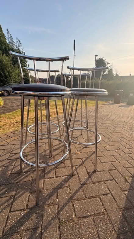 Photo of free 4 swivel bar stools (Borehamwood) #1
