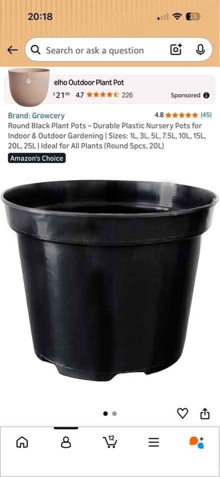 Photo of free Compost and plastic plant pots (Plaistow E13) #2