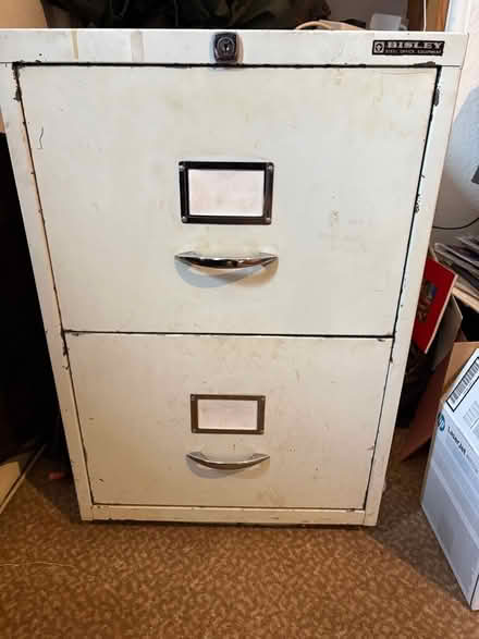 Photo of free Metal 2-drawer filing cabinet (Rosemount AB25) #1