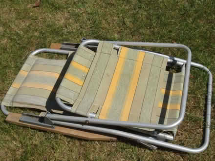 Photo of free Garden folding chair (Barton-on-Sea BH25) #3