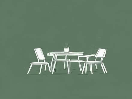Photo of A set of dinning table/chairs (Stacey Bushes MK12) #1