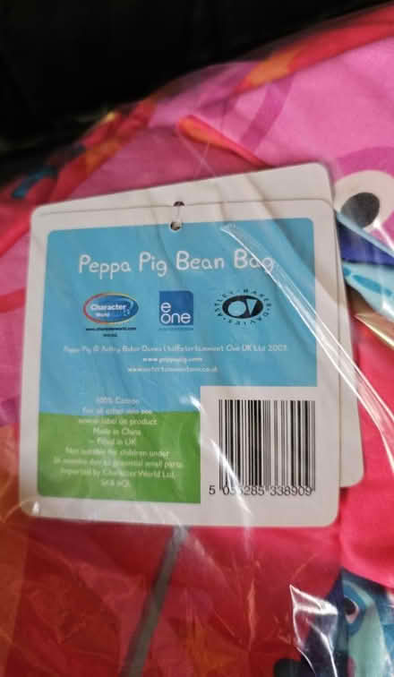 Photo of free Peppa Pig bean bag (Ramsey Mereside PE26) #3