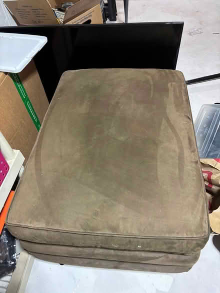 Photo of free Olive Green Microfiber Ottoman (Acton near Nara Park) #2