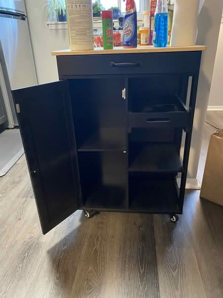Photo of free Kitchen Island Cart Wood Top Rolls (Near Parkville High School) #2