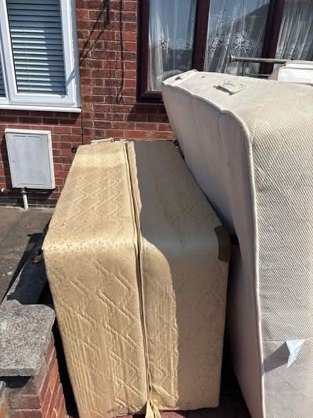 Photo of free Bed, mattress, sofa (Le4 9hp) #2