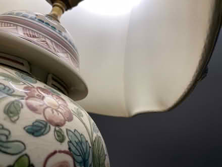 Photo of free Painted Pottery Table Lamp (Near Parkville High School) #3
