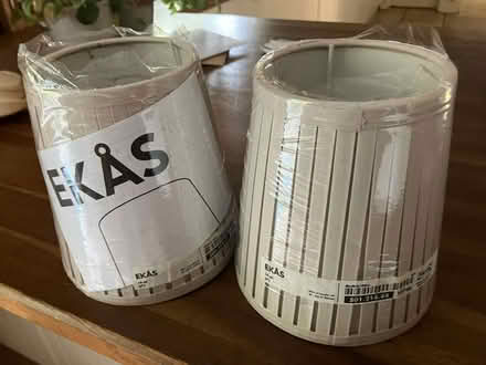 Photo of free Pair of IKEA lampshades EKAS (Weston Park BA1) #1