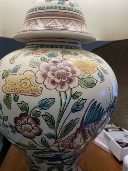 Photo of free Painted Pottery Table Lamp (Near Parkville High School) #2
