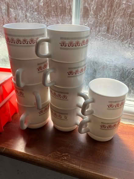 Photo of free Set of 10 stackable tea cups (Kempston) #1