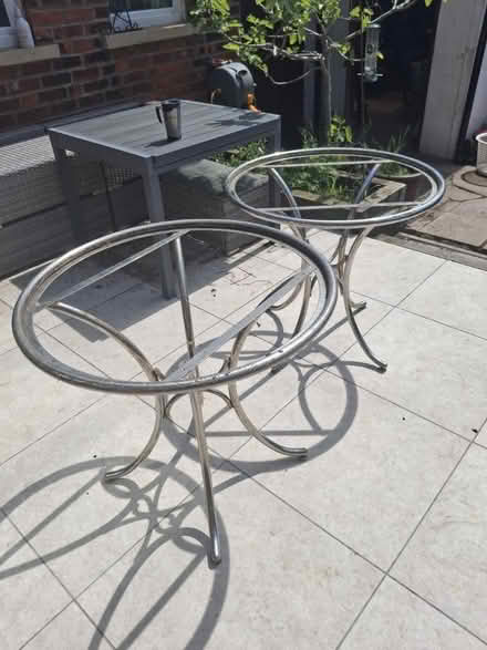 Photo of free Chrome garden tables (FY8 Ansdell) #1