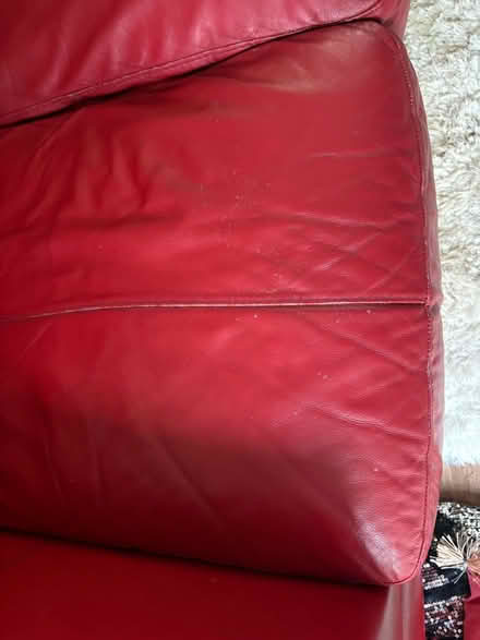 Photo of free Large 4 seater red sofa (Kirkstall LS6) #3