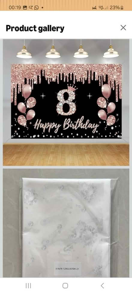 Photo of free Birthday backdrop crown and sash (Bradford BD7) #2