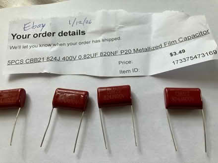 Photo of free 4 capacitors (Crestwood, NW DC) #1