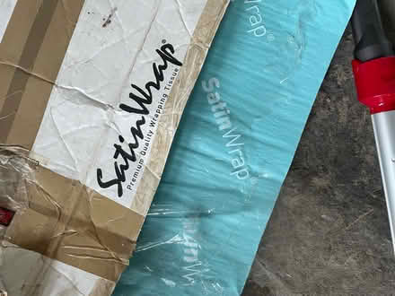 Photo of free Half box of tissue paper - turquoise (Within Fields HX3) #1