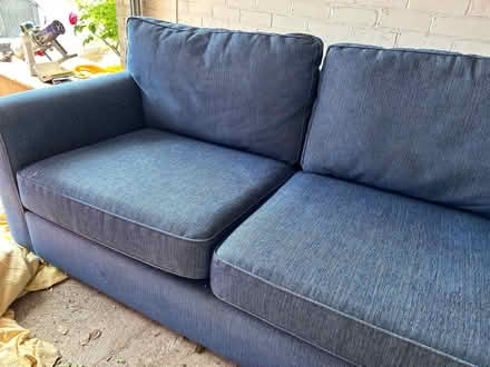 Photo of free Blue 3 Seater Sofa (Handbridge CH4) #1