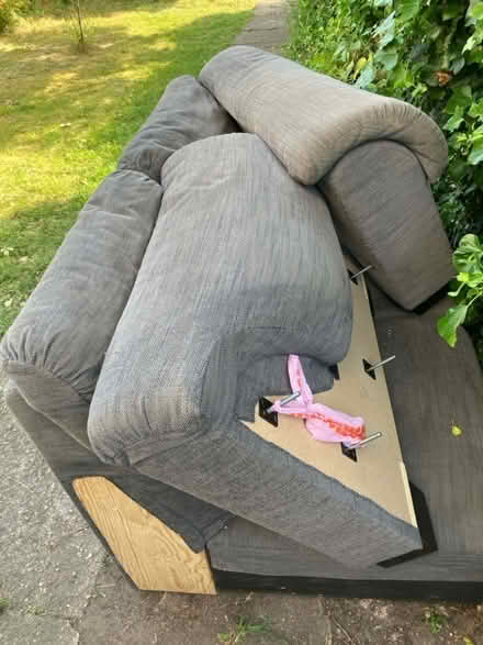 Photo of free IKEA Grey Fabric Sofa (Peterhouse Mews CB4) #1