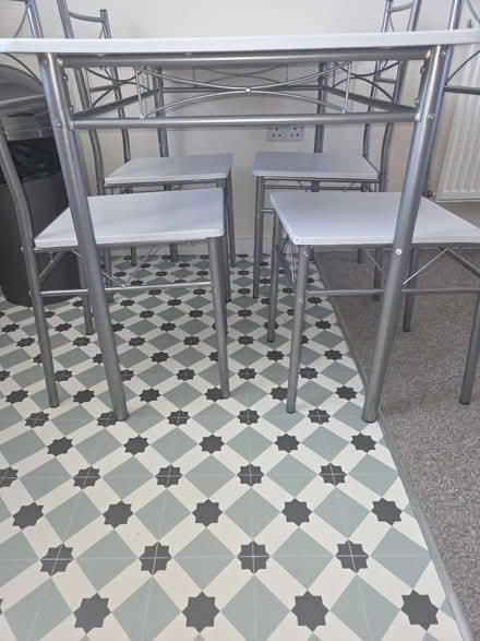 Photo of free Metal table and chairs X4 (Great Leighs CM3) #2