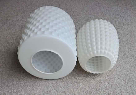 Photo of free Two Opaque White Glass Lampshades (Kimberley NG16) #1