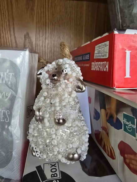 Photo of free Beaded Sheep Ornament 🐑 (West 7th) #1
