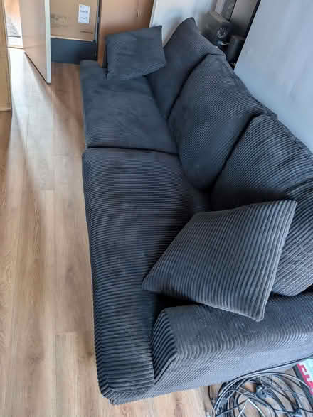 Photo of free Black 3 seater sofa (Steventon OX13) #3
