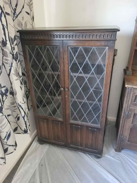 Photo of free Oak bookcase/display cabinet (Ba14) #1