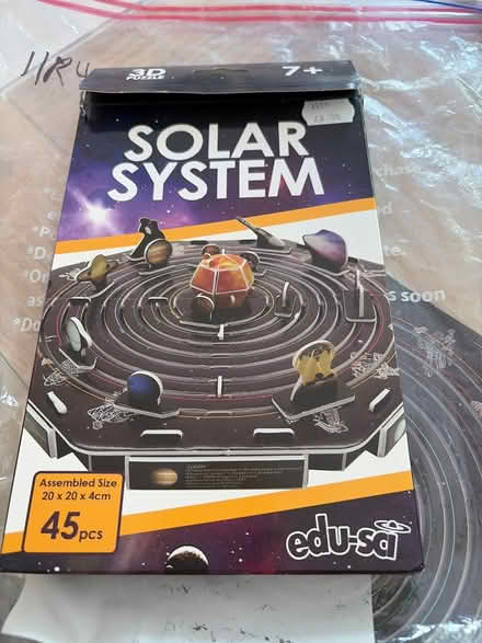 Photo of free Solar system 3D puzzle (SG4 hitchin) #2