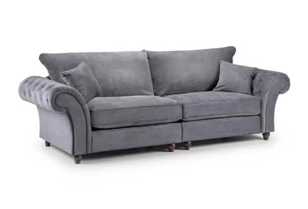 Photo of free Gray 4seat sofa, ikea double foam mattress and bed frame (Earlsfield SW18) #2