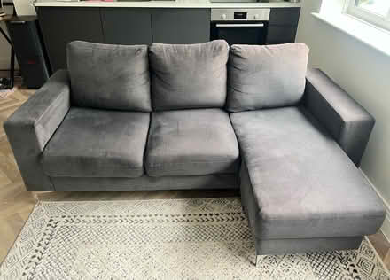 Photo of free L-Shape Corner Sofa, Slate Grey (Leatherhead KT22) #1